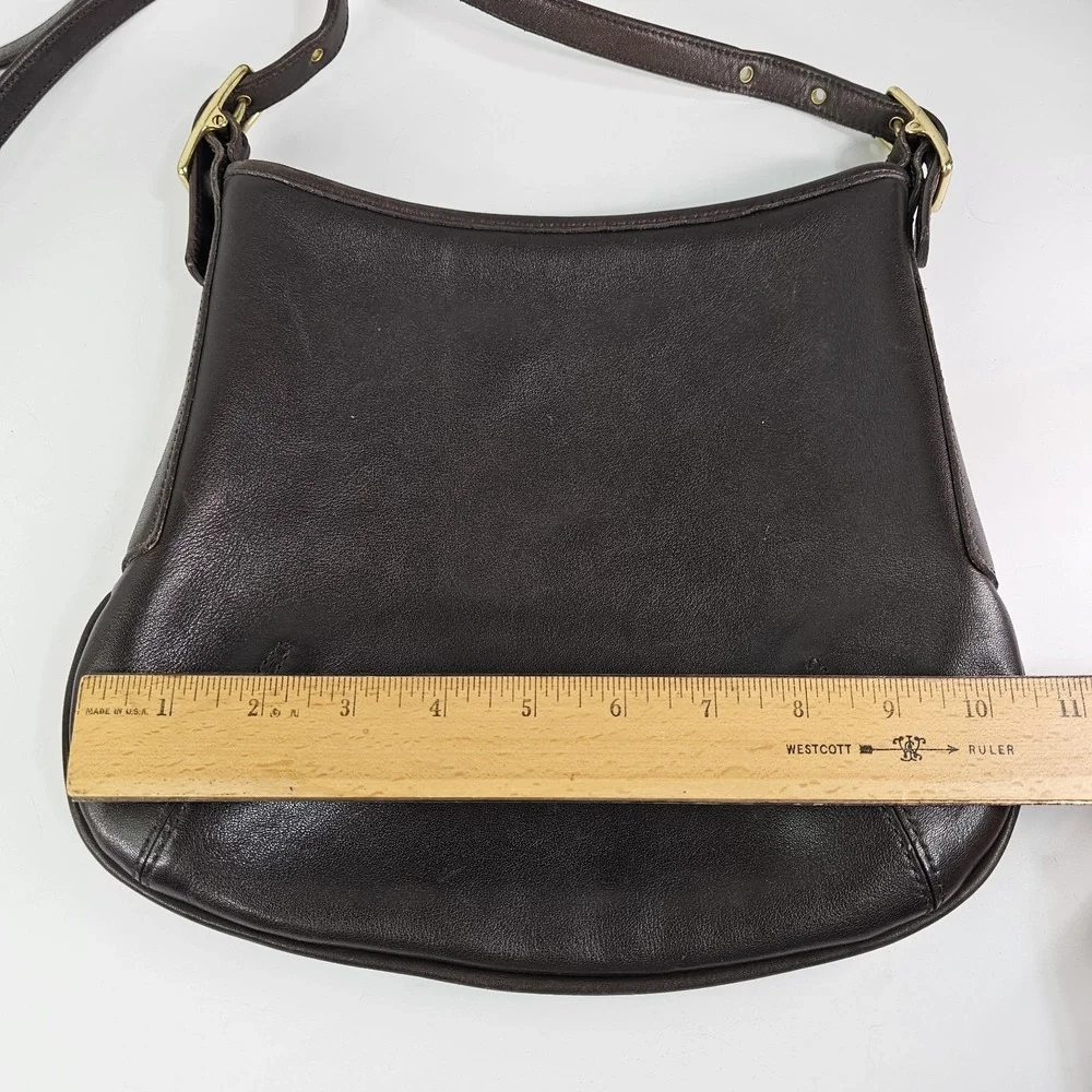 Vintage COACH 9204 Leather Crossbody Bag Made In USA Adjustable Belt Strap